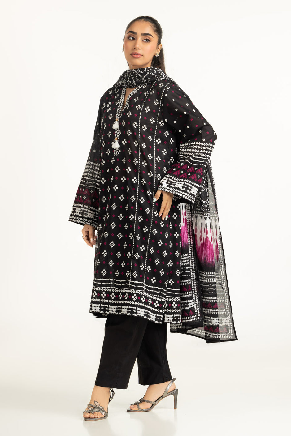 3PC Printed Lawn Suit
