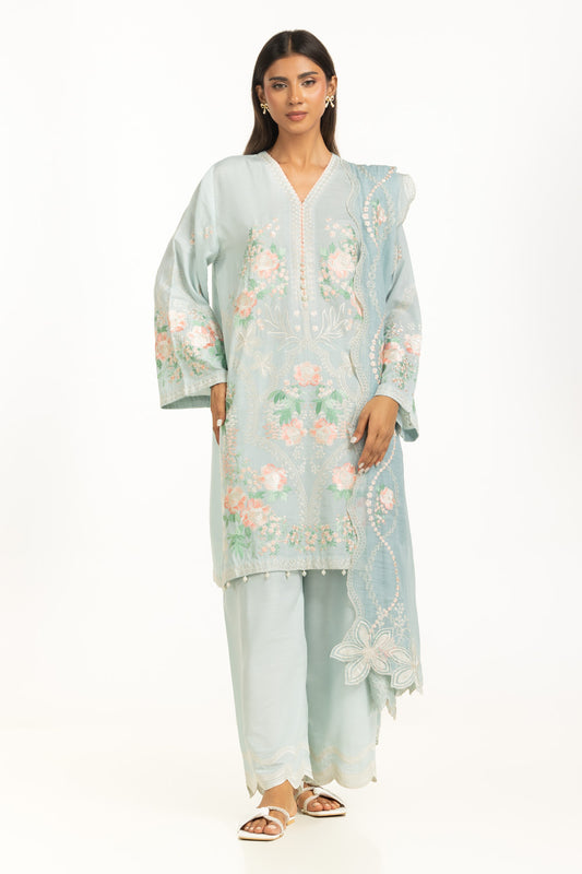 3PC Swiss Lawn Slub Embroidered Suit IPSTD-44738