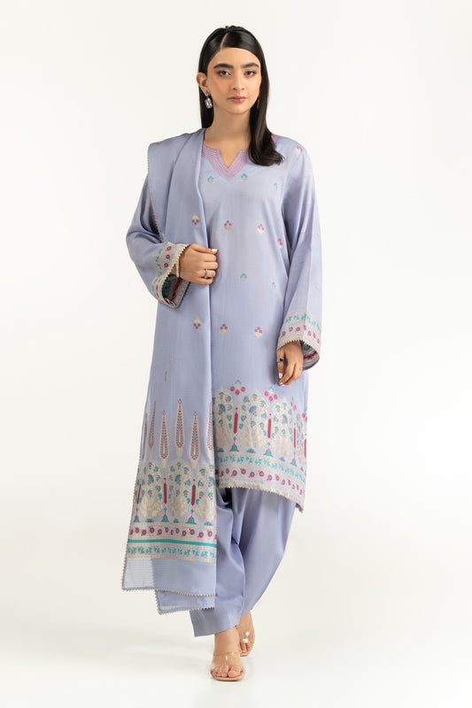 3PC Dyed Jacquard Suit IUSTKSD-1121