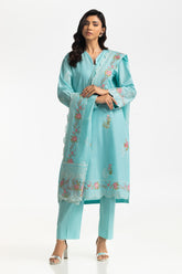 3PC Lawn Embroidered Suit IUSTKSD-499