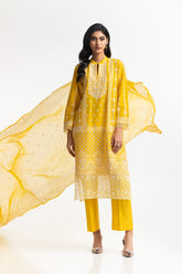 3PC Lawn Embroidered Suit IUSTKSD-569