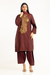 3PC Jacquard Embroidered Suit IUSTKSD-910
