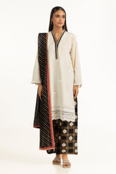 3PC Jacquard Embroidered Suit IUSTKSD-951