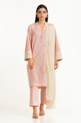 3PC Jacquard Embroidered Suit IUSTKSD-987