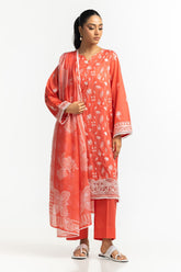 3PC Lawn Embroidered Suit IUSTKSD-388