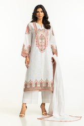 3PC Lawn Embroidered Suit IUSTKSD-601