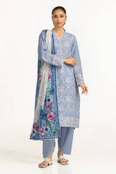 3PC Lawn Embroidered Suit IUSTKSD-700