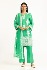 3Pc Lawn Embroidered Suit IUSTKSD-977