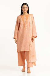 3PC Lawn Lacquer Printed Suit IUSTKSD-586