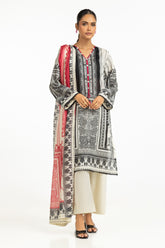 3PC Lawn Printed Suit IUSTKSD-678