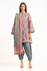 3PC Lawn Printed Suit IUSTKSD-1025