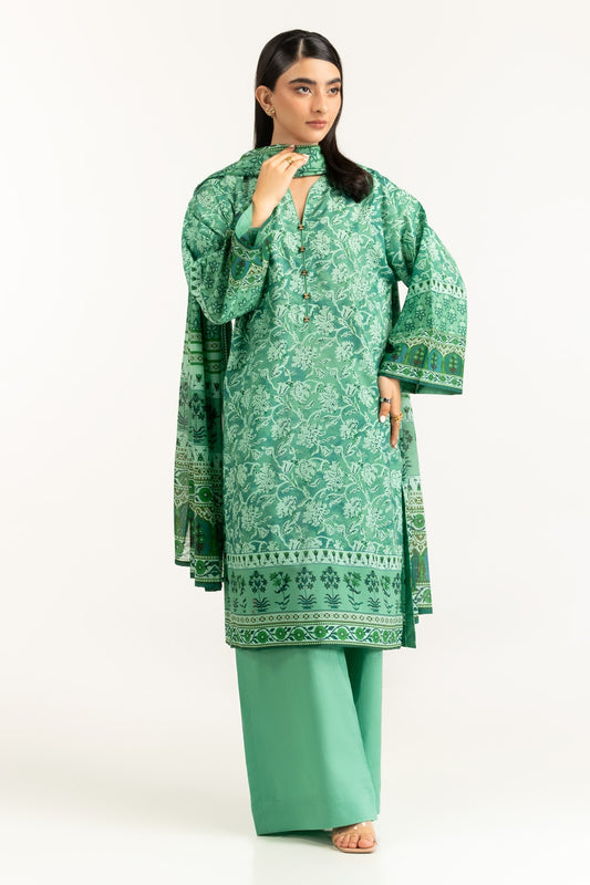 3PC Lawn Printed Suit IUSTKSD-1109