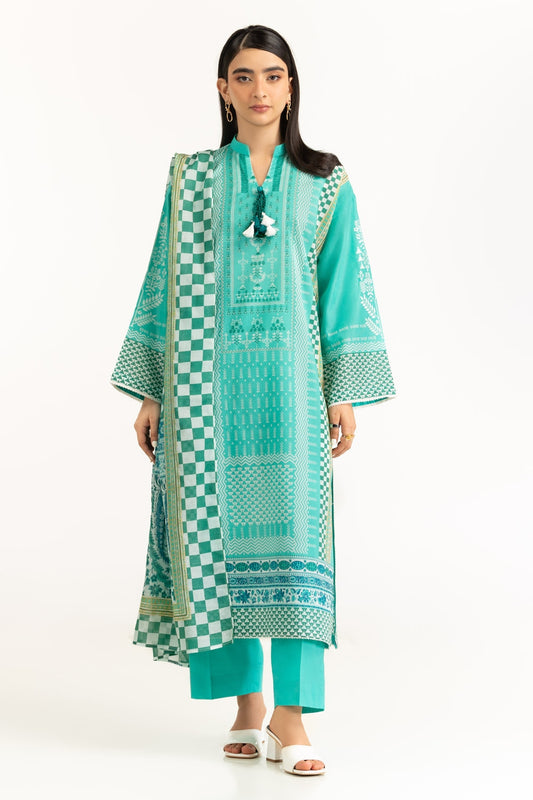 3PC Lawn Printed Suit IUSTKSD-1161