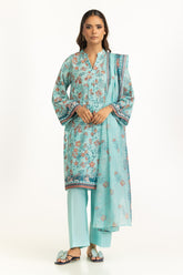 3PC Lawn Printed Suit IUSTKSD-1174