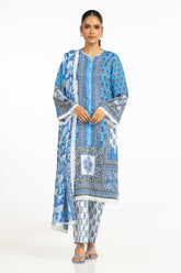 3PC Lawn Printed Suit IUSTKSD-658