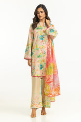 3PC Lawn Printed Suit IUSTKSD-662