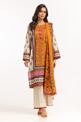 3PC Lawn Printed Suit IUSTKSD-663