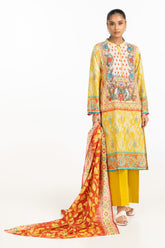 3PC Lawn Printed Suit IUSTKSD-715