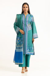 3PC Lawn Printed Suit IUSTKSD-871