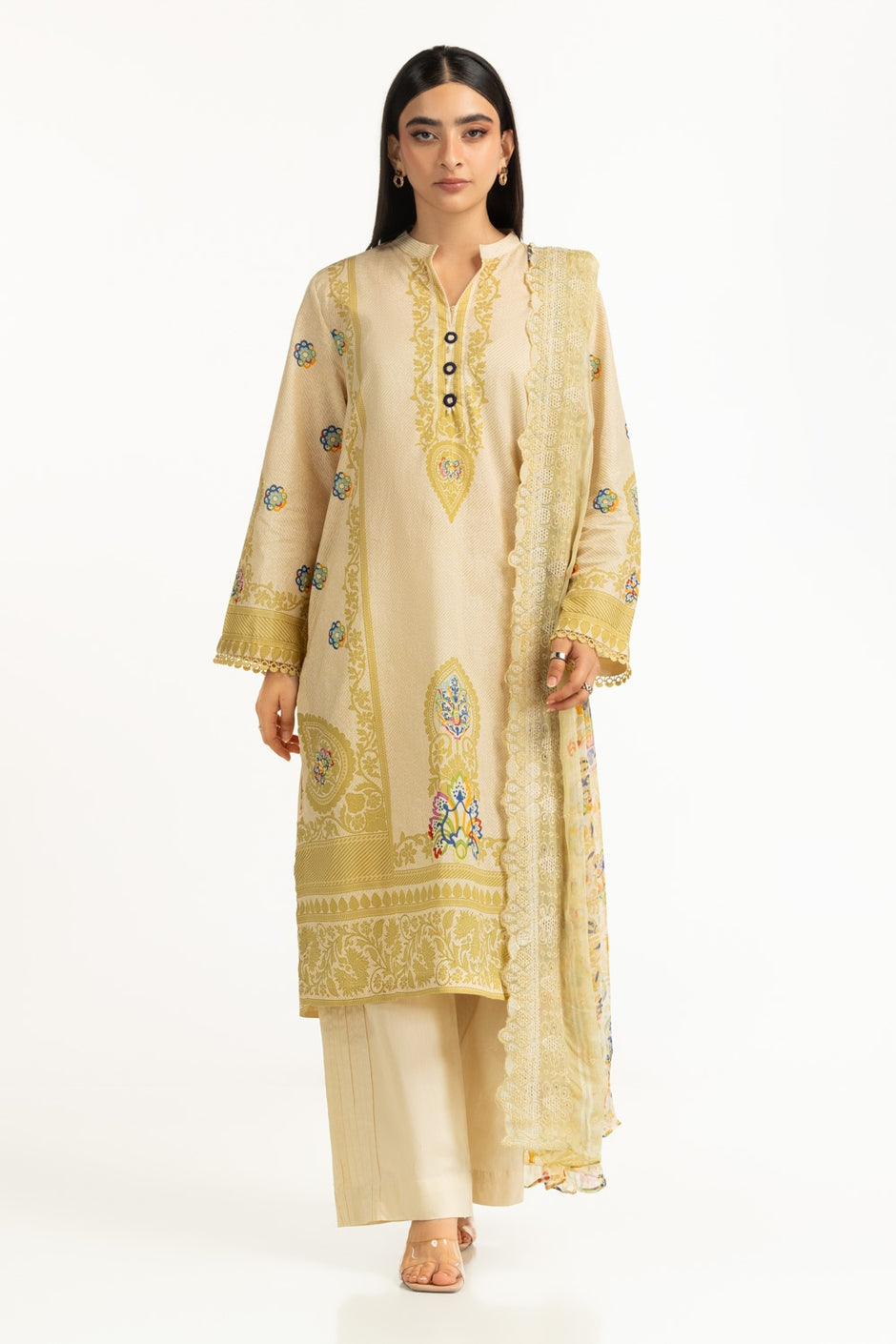 3Pc Lawn Printed Suit