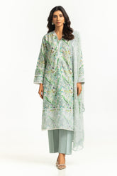 3PC Lawn Printed Suit with Embroidered IUSTKSD-625