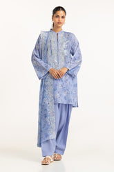 3PC Lawn Printed Suit With Embroidered IUSTKSD-694