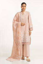 3PC Lawn Schiffli Embroidered Suit IUSTKSD-764