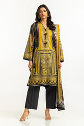 3PC Printed Lawn Suit IUSTKSD-475
