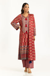 3PC Printed Rawsilk Suit IUSTKSD-1032
