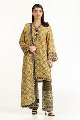 3PC raw-silk Printed Suit IUSTKSD-968