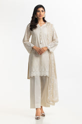 3PC Lawn Schiffli Embroidered Suit IUSTKSD-552