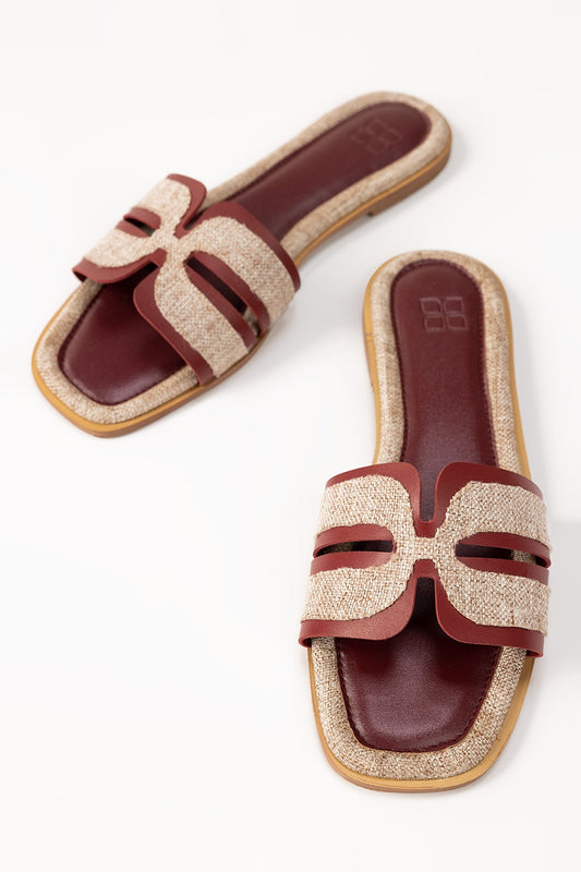Maroon Slipper IWE-SLP24-014