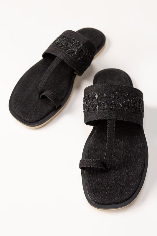 Black Comfy Slipper IWW-CFS24-006
