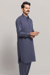 Royal Blue Unstitched Fabric GUL RUBIA LAWN