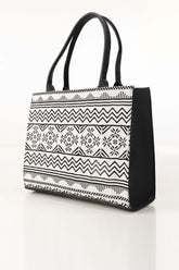 Black White Tote Bag IBS-TTB25-005