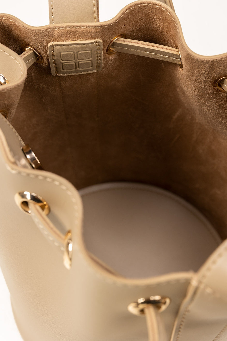Beige Bucket Bag