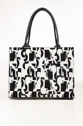 Black White Tote Bag IBS-TTB25-013