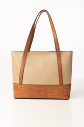 Beige Mustard Tote Bag IBS-TTB25-016