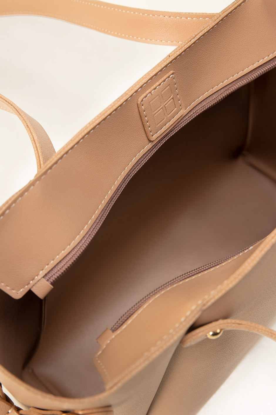 Dark Beige Tote Bag