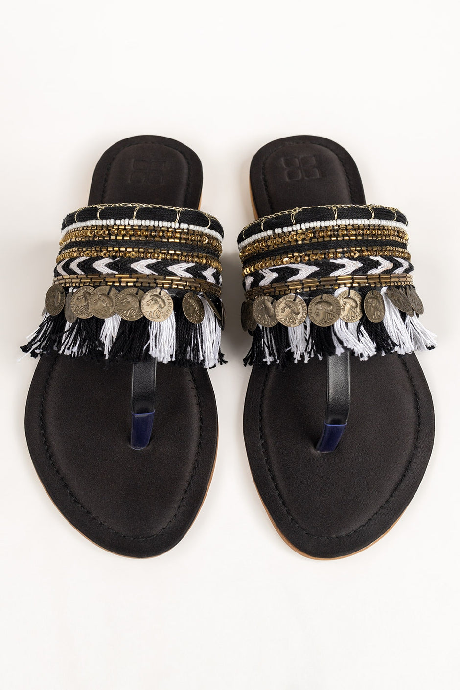 Women Black Kolhapuri