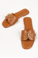 Women Tan Slipper IFS-SLP25-002