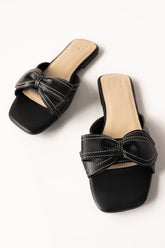 Women Black Slipper IFS-SLP25-005