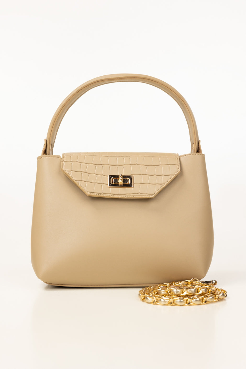 Beige Handbag