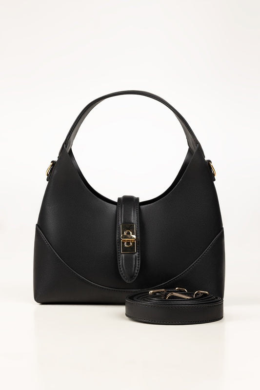 Black Hobo Bag IBS-HBB25-003