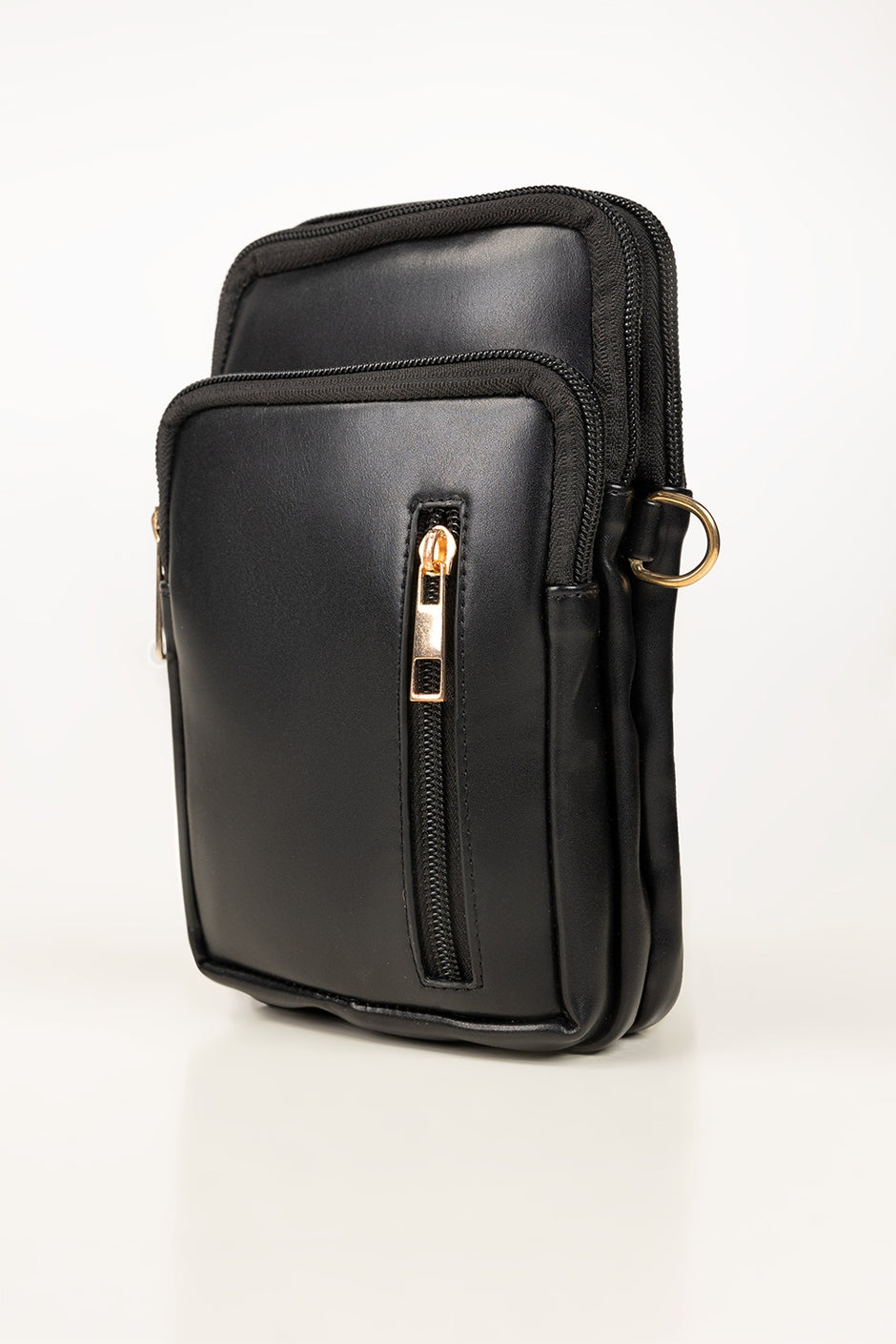 Black Cross Body Wallet