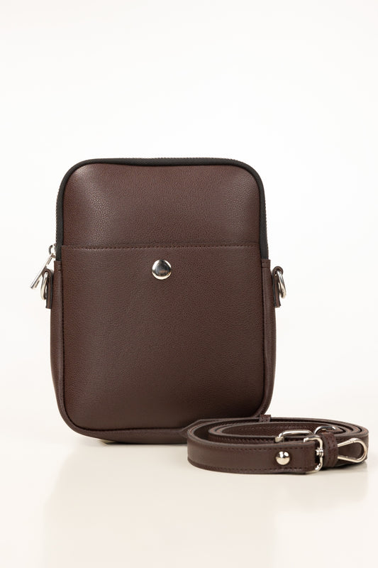 Dark Brown Cross Body Bag IBS-CBB25-008
