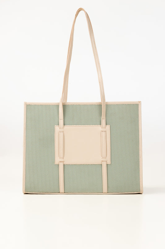 Mint Beige Tote Bag IBS-TTB25-069