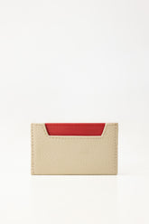 Red Beige Card Holder IBS-CH25-012