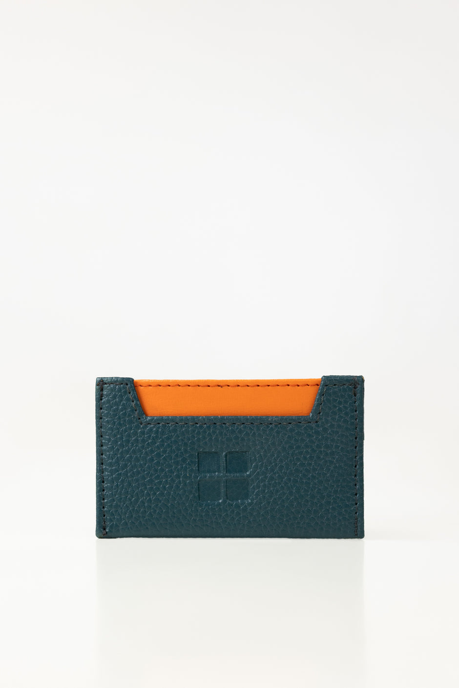 Orange Teal Card Holder