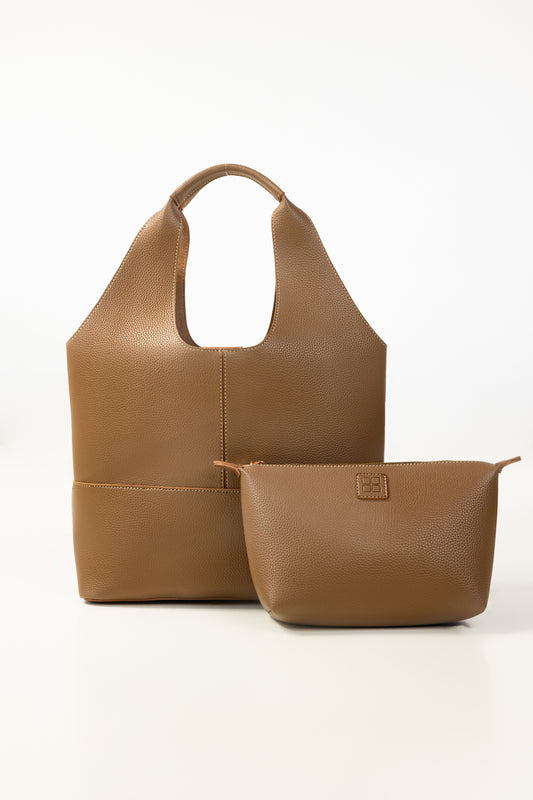 Dark Beige Tote Bag IBS-TTB25-093